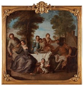 Motif From The Tale Of Don Quixote's by Charles-Antoine Coypel