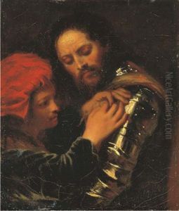 Portrait Of A Knight, Traditionally Called Gaston De Foix, Duc De Nemours, Assisted By His Page (after Giorgione)