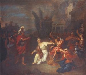 Scene De L'histoire Antique by Charles-Antoine Coypel