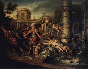 The Fainting Of Armida by Charles-Antoine Coypel