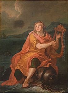 Arion And The Dolphin by Charles-Antoine Coypel