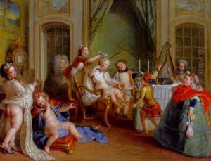 Jeux D'enfants A La Toilette by Charles-Antoine Coypel