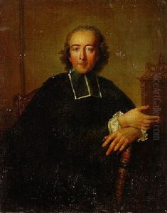Portrait Of Charles D'orleans, Abbe De Rothelin by Charles-Antoine Coypel