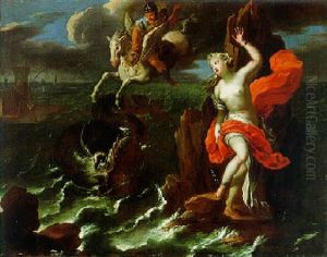 Perseus Und Andromeda by Charles-Antoine Coypel