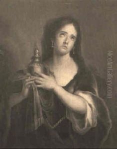 Adrianne Lecouvreur Representada En El Papel De La Muerte De Pompee by Charles-Antoine Coypel