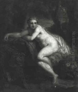 Maenad With A Leopard by Charles-Antoine Coypel