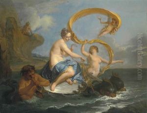 The Triumph Of Galatea by Noel Nicolas Coypel