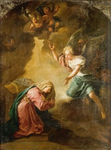 L'annonciation by Noel Nicolas Coypel