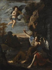 The Ecstasy Of Saint Francis by Francesco Cozza
