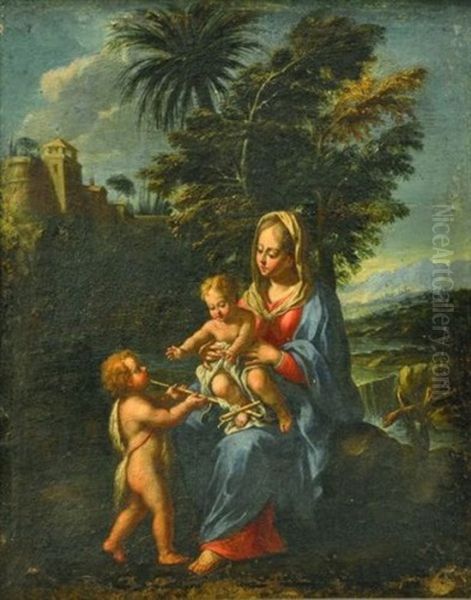 La Vierge A L'enfant Et Saint Jean-baptiste - view 1