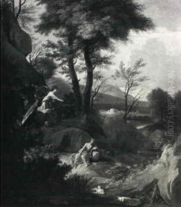 Hagar And Ishmael In The Desert by Francesco Cozza