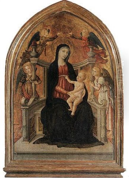 The Madonna And Child Enthroned With Angels - view 1