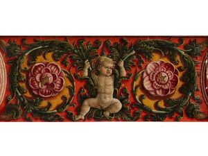 Putto Zwischen Traubenranken Und Rosenbluten Putto Zwischen Traubenranken Und Rosenbluten