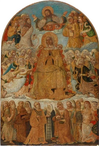 Die Gemeinschaft Der Heiligen Als Furbitter Vor Der Muttergottes (la Madonna Con I Santi Intercessori) - view 1
