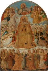 Die Gemeinschaft Der Heiligen Als Furbitter Vor Der Muttergottes (la Madonna Con I Santi Intercessori)