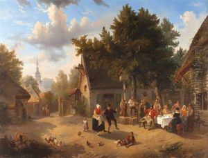 Bauerntanz by Florent Nicolas Crabeels