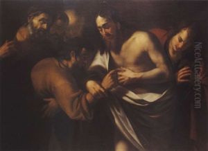 L'incredulite De Saint Thomas by Wouter-Pietersz Crabeth the Younger