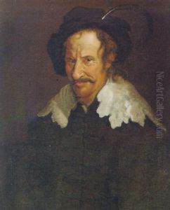 Portrait Of A Man Wearing A Feathered Cap
