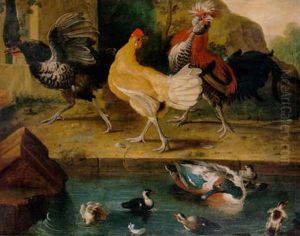 Scene De Basse-cour by Marmaduke Cradock
