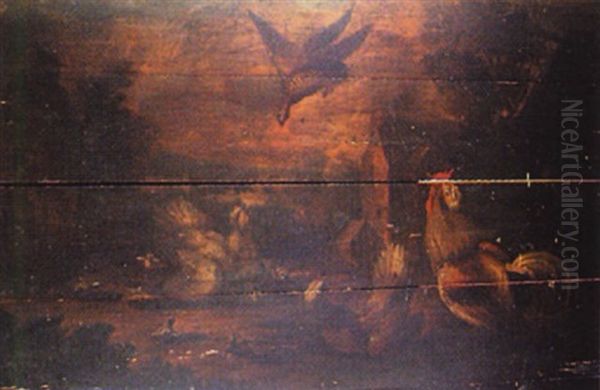 Birds In A Farmyard - view 1