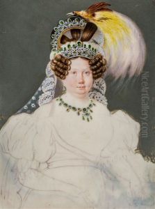 Retrato De La Infanta Luisa Carlota De Borbon, Con Tocado De Ave Del Paraiso (sin Terminar) Retrato De La Infanta Luisa Carlota De Borbon, Con Tocado De Ave Del Paraiso (sin Terminar)