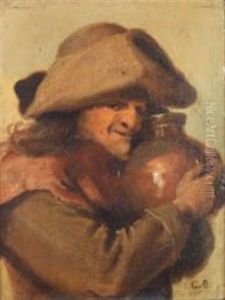 Le Joyeux Buveur A La Cruche De Gres