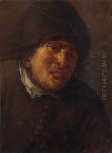 A Peasant In A Brown Cap by Joos van Craesbeeck
