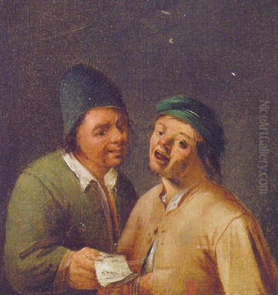 Two Boors In An Interior - view 1
