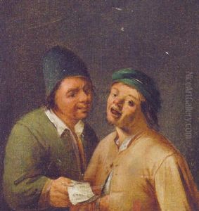 Two Boors In An Interior