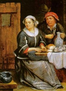 Couple Dans Un Interieur by Joos van Craesbeeck