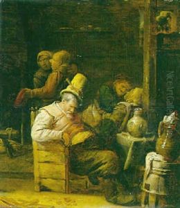 Kneipenszene by Joos van Craesbeeck