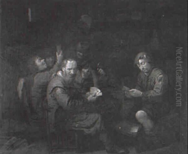 Card Players In A Tavern - view 1