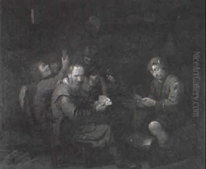 Card Players In A Tavern by Joos van Craesbeeck