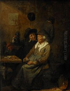 Interior Of A Tavern by Joos van Craesbeek