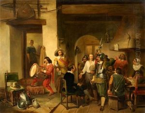 Soldiers In A Tavern During The Thirty Years' War by Reinier Craeyvanger