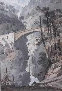 Alpine Landscape With Bridge Alpine Landscape With Bridge