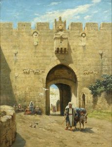 St Stephen's Gate, Jerusalem by Percy Robert Craft