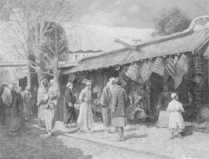 Auf Einem Bazar In Damaskus by Percy Robert Craft