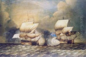 Combat Naval Anglo-francais by William Hopkins Craft