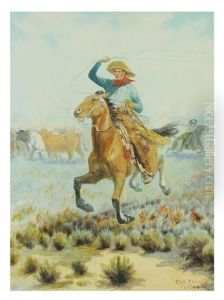 Cowboy With Lasso by Charles Craig