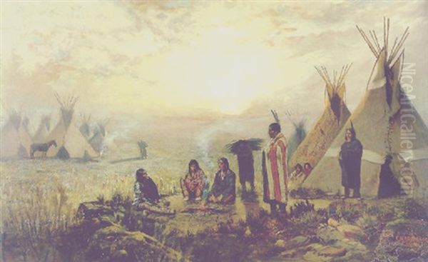 Indian Encampment - view 1
