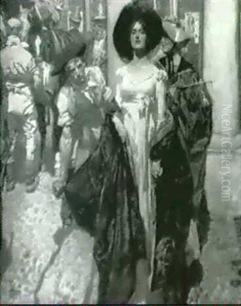 A Lady Arriving On Graceyard Street - view 1