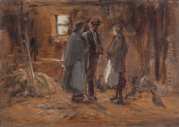 Gossiping In The Barn - view 1