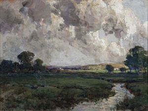 A River Running Through A Pastoral Landscape by James Humbert Craig