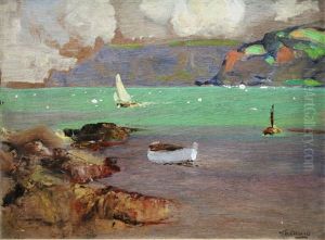 A Green Squall Cushendun by James Humbert Craig