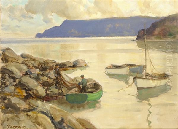 Bringing In The Nets, Cushendun - view 1