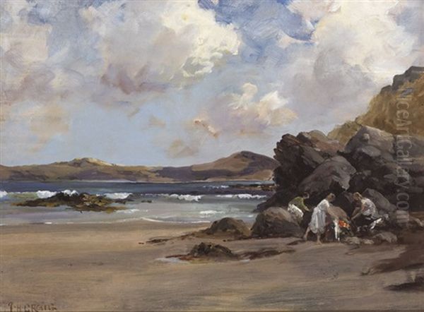 Marble Hill Strand, Sheephaven, With Rosapenna And Rosguill Promontory In The Distance, August - view 1