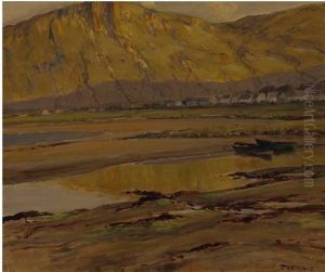 Coastal Landscape With Moored Boats by James Humbert Craig