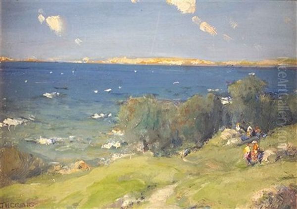 Coastal Landscape, Figures In Foreground - view 1