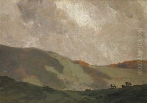 County Antrim Hills With Cattle Grazing County Antrim Hills With Cattle Grazing